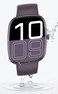 Waterproof Smart Watch with Large HD Display, Fitness Tracker, Modern Design, Purple Silicone Strap, Activity &amp; Health Monitoring Watch