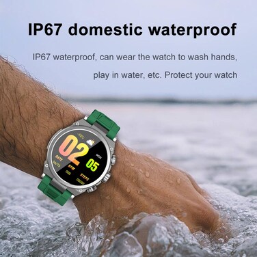 Smart Watch with Bluetooth Call, Heart Rate, Blood Oxygen, Blood Pressure &amp; Sleep Health Monitoring Fitness Tracker
