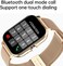 Women&rsquo;s Super-Slim Stainless Steel Smartwatch with Interchangeable Straps, Magnetic Charger, Heart Rate, Sleep &amp; Step Tracking &ndash; Elegant Gold Fitness Watch