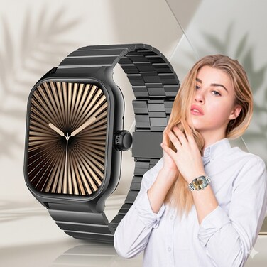 Smart Watch with Three Straps &amp; Wireless Charging, Fitness Tracker Smartwatch for Android &amp; iOS with Health Monitoring