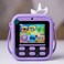 Kids Instant Print Camera 1080P HD Dual Lens Digital Camera with 2 Print Rolls, Fun Filters &amp; 32GB Memory &ndash; Purple