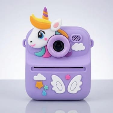 Kids Instant Print Camera 1080P HD Dual Lens Digital Camera with 2 Print Rolls, Fun Filters &amp; 32GB Memory &ndash; Purple