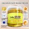 24K Gold Face Mask Cream with Collagen, Anti-Aging Brightening Skin Care Mask for Smooth, Firm and Radiant Looking Skin