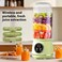 Portable Blender Rechargeable 550ML, Cordless Personal Smoothie Maker and Mini Juice Mixer for Fruits, Vegetables, Travel, Gym and Office