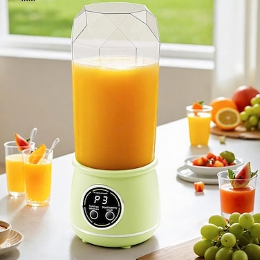 Portable Blender Rechargeable 550ML, Cordless Personal Smoothie Maker and Mini Juice Mixer for Fruits, Vegetables, Travel, Gym and Office