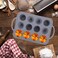 Silicone Cake Mold Baking Tray Non-Stick Cupcake Mold with Easy Grip Handle, Flexible Baking Molds for Muffins, Cupcakes and Desserts
