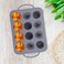 Silicone Cake Mold Baking Tray Non-Stick Cupcake Mold with Easy Grip Handle, Flexible Baking Molds for Muffins, Cupcakes and Desserts