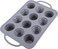 Silicone Cake Mold Baking Tray Non-Stick Cupcake Mold with Easy Grip Handle, Flexible Baking Molds for Muffins, Cupcakes and Desserts