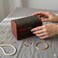 Wooden Jewelry Storage Box Organizer, Elegant Necklace and Bracelet Case Chest, Classic Jewelry Display and Storage Holder for Home and Shop
