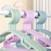10 Piece Kids Clothes Hanger Set, Non Slip Plastic Nursery Hangers for Baby and Kids Clothing, Multicolor Space Saving Coat Hangers