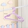10 Piece Kids Clothes Hanger Set, Non Slip Plastic Nursery Hangers for Baby and Kids Clothing, Multicolor Space Saving Coat Hangers