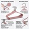 10 Piece Stainless Steel Clothes Hangers Set with Anti-Skid Plastic Cover, Durable Flexible Coat Hangers for Shirts, Jackets and Daily Wardrobe Use