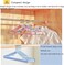 12 Piece Non-Slip Stainless Steel Clothes Hangers Set, Powder Coated Metal Hangers, Slim Space Saving Garment Hangers for Suits, Jackets, Pants and Wardrobe Organization