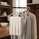 10 Piece Clothes Hanger Set with Rotating Swivel Hook, Durable Polymer Coat Hangers for Home Wardrobe Organization, Tie Friendly Universal Color Hangers