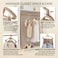 10 Piece Clothes Hanger Set with Rotating Swivel Hook, Durable Polymer Coat Hangers for Home Wardrobe Organization, Tie Friendly Universal Color Hangers