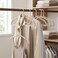 10 Piece Space Saving Non Slip Flocked Clothes Hanger Set, Padded Coat Hangers for Suits, Jackets and Wardrobe Organization, Slim Velvet Style Design