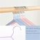 12 Piece Non Slip Stainless Steel Clothes Hangers Set, Powder Coated Metal Hangers, Slim Space Saving Design for Suits, Jackets, Pants and Wardrobe Organization (Multicolour)