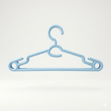 12 Piece Clothes Hanger Set with Rotating Swivel Hook, Durable Polymer Coat Hangers for Home Wardrobe Organization, Tie-Friendly Universal Colour Hangers