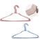 12 Piece Heavy Duty Plastic Steel Wire Clothes Hanger Set, Multifunction Adult Size Coat Hangers for Wardrobe Organization, Durable Space Saving Clothing Hangers