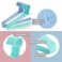 12 Piece Heavy Duty Plastic Steel Wire Clothes Hanger Set, Multifunction Adult Size Coat Hangers for Wardrobe Organization, Durable Space Saving Clothing Hangers