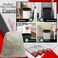 5 Rolls Transparent Drawstring Trash Bags 45 x 50 CM Garbage Bags for Home, Office, Kitchen, Bathroom and Bedroom Waste Bins
