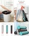 Drawstring Garbage Bags 5 Rolls 100 Count Thickened Kitchen Trash Bags with Handles for Household Waste and Daily Use