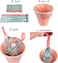 Drawstring Garbage Bags 5 Rolls 100 Count Thickened Kitchen Trash Bags with Handles for Household Waste and Daily Use