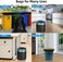 Kitchen Drawstring Garbage Bags High Elasticity Auto-Close Trash Bags for Home, Outdoor, Travel and Camping Waste Disposal