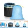 Kitchen Drawstring Garbage Bags High Elasticity Auto-Close Trash Bags for Home, Outdoor, Travel and Camping Waste Disposal