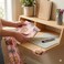 3 Rolls Multipurpose Pink Patterned Kitchen Sheet Waterproof Drawer Liner Shelf Protector Cabinet Mat and Decorative Kitchen Cover