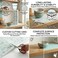 3 Rools  Multipurpose Patterned Kitchen Sheet 45 x 200 CM Waterproof Drawer Liner Shelf Protector Cabinet Mat for Kitchen and Home