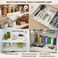 3 Rolls  Non-Slip Cabinet Liners 45 x 200 CM Waterproof Reusable Shelf Liners for Kitchen Shelves, Drawers and Cupboards
