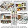 3 rolls  Non-Slip Cabinet Liners 45 x 300 CM Waterproof Reusable Shelf &amp; Drawer Liner Cut to Size Kitchen Storage Protector Mat