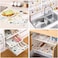 3 Rolls Drawer and Shelf Liner Set, Non-Adhesive Waterproof Washable Non-Slip Cabinet Liner for Kitchen Shelves, Cupboards, Fridge Mats, Shoe Racks and Storage