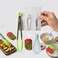5-Piece Silicone Kitchen Utensil Set with Spatula, Basting Brush, Whisk and Food Tongs, Heat Resistant Non-Stick Cooking Tools
