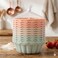 Silicone Cake Molds Set, Non-Stick Mini Bundt Baking Cups, Heat Resistant Muffin Molds for Cupcakes, Desserts and Snacks, Pastel Colors