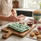 12-Cavity Silicone Gummy and Chocolate Mold &ndash; Bear, Flower &amp; Heart Shapes &ndash; Non-Stick BPA-Free Baking Tray for Candy, Ice Cubes &amp; Fondant, Sage Green