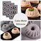 6-Cavity Silicone Donut Mold Non-Stick Fluted Cake Pan &ndash; Mini Tube Baking Pan for Muffins, Coffee Cake, Jello and Desserts