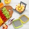 3-in-1 Multi Vegetable and Fruit Chopper Slicer &ndash; Potato Cutter, Apple Slicer with Interchangeable Inserts for French Fries, Fruits and Vegetables