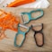 3-Piece Kitchen Peeler Set, Multifunctional Plastic Fruit and Vegetable Peelers for Potato, Apple, Mango and Carrot, Lightweight Kitchen Gadgets