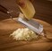 Fine Cheese Grater with Wooden Handle, Stainless Steel Parmesan Grater for Powdered Cheese, Lemon Zest, Chocolate and Garlic