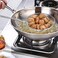 Stainless Steel Wire Skimmer Strainer Spoon &ndash; Spiral Mesh Ladle for Pasta, Spaetzle, Chips &amp; Frying Oil Drain Kitchen Cooking Tool