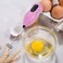5-Piece Electric Milk Frother and Mini Whisk Set, Handheld Coffee Frother for Latte, Cappuccino, Matcha, Eggs and Kitchen Mixing Tools, Pink