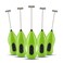 5-Piece Electric Milk Frother and Mini Whisk Set, Handheld Coffee Frother for Latte, Cappuccino, Matcha, Eggs and Kitchen Mixing Tools, Green
