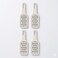 4-Piece Stainless Steel Cheese Grater Set, Vegetable Shredder, Lemon Zester, Garlic Mincer and Flat Food Grater for Cooking and Kitchen Prep