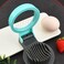Egg Slicer with Stainless Steel Blades, Turquoise Plastic Body, Perfect Kitchen Tool for Slicing Boiled Eggs, Fruits and Soft Foods, 12&times;8.5cm