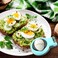 Egg Slicer with Stainless Steel Blades, Turquoise Plastic Body, Perfect Kitchen Tool for Slicing Boiled Eggs, Fruits and Soft Foods, 12&times;8.5cm