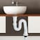 Flexible Bathroom Sink Drain Pipe Set, Extendable Washbasin Drain Hose 40&ndash;80 cm, Universal Sink Waste Pipe Kit for Bathroom and Kitchen Basin Plumbing Replacement