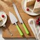 2-Piece Stainless Steel Cake Knife and Server Set with Ergonomic Lime Green Handles &ndash; Wedding Cake Cutting Set for Birthdays, Anniversaries and Parties