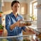 3-Piece Glass Food Storage Container Set with Airtight Locking Lids, Leakproof Meal Prep Containers, Microwave &amp; Freezer Safe Kitchen Storage Boxes